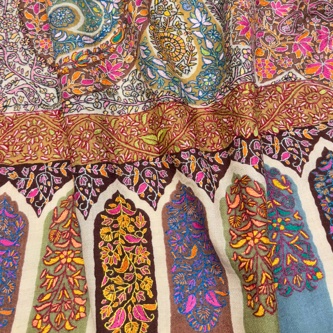 Rivora - Handwoven Kalamkari Pashmina Shawl