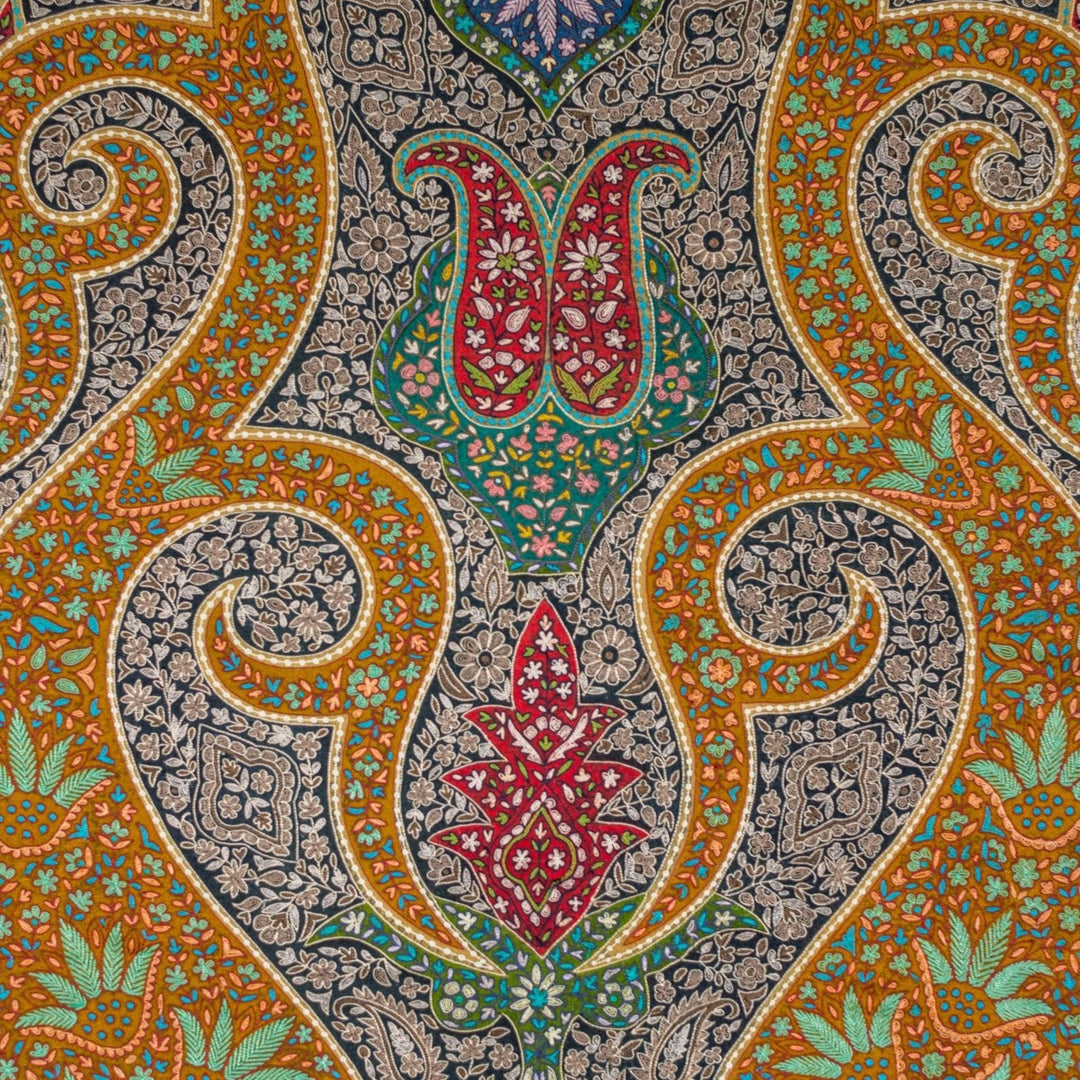 Kalamkari Pashmina RANEE hand embroidery design