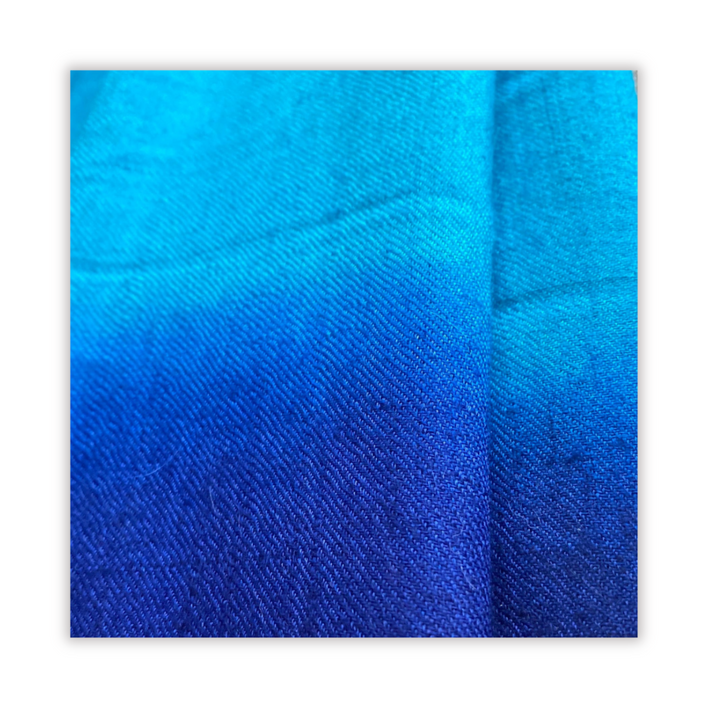 Blue textured fabric swatch