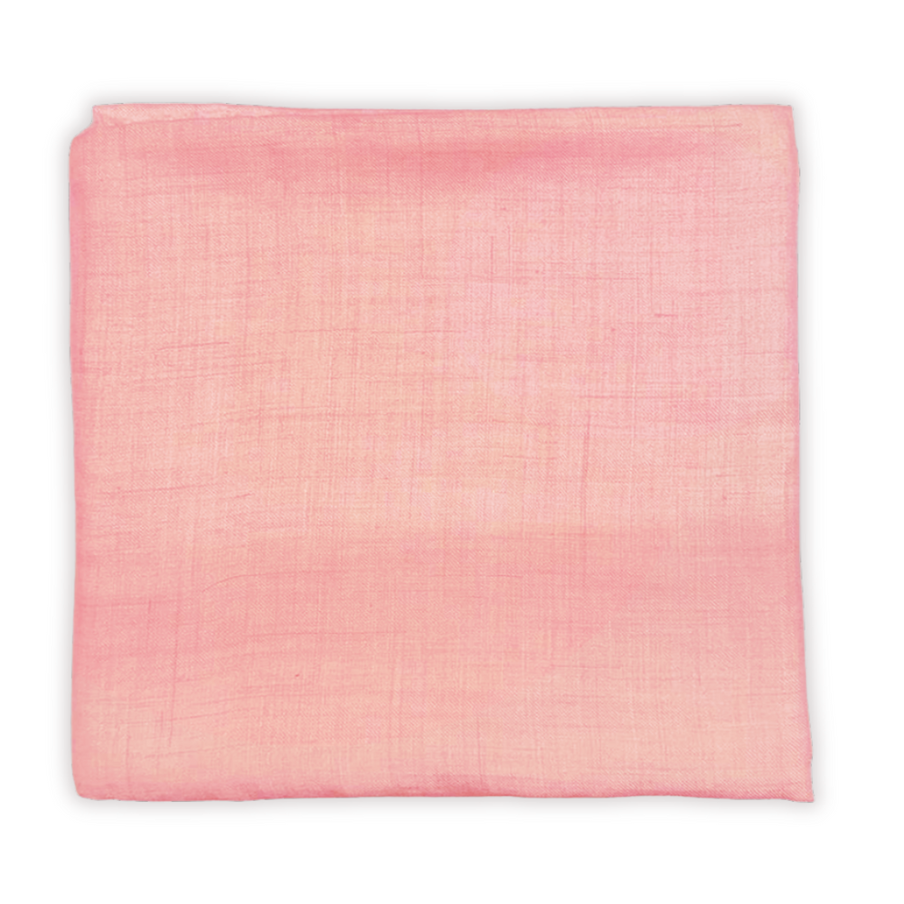Pink pashmina shawl on a white background
