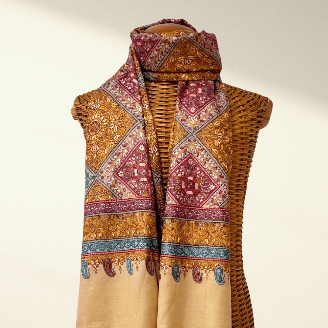 AMORE - Premium Jamawar Pashmina Shawl – Handwoven Kashmiri Luxury Cashmere Wrap - Indus Weavers
