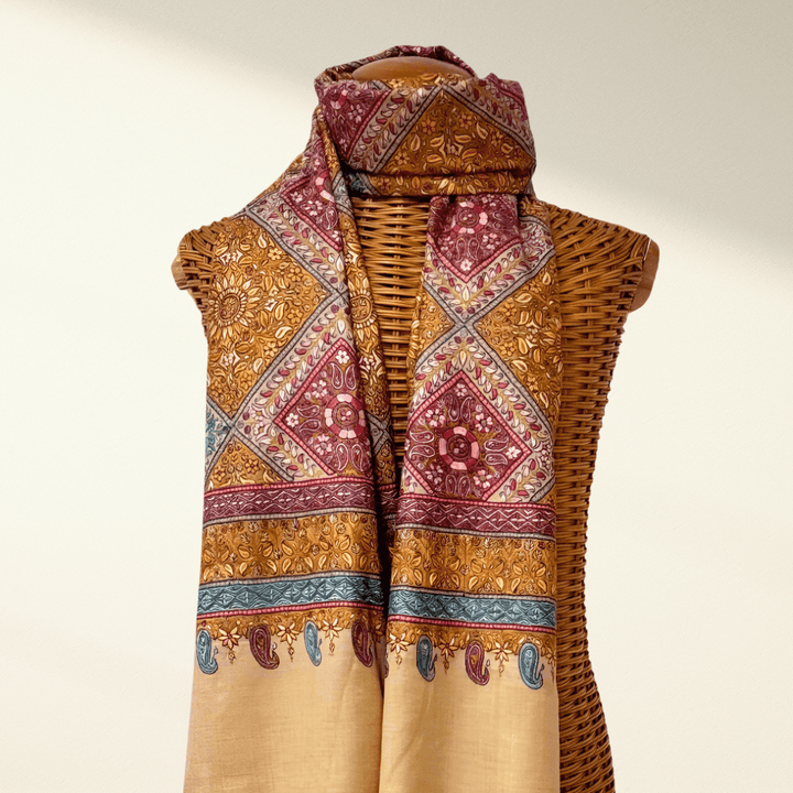 AMORE - Premium Jamawar Pashmina Shawl – Handwoven Kashmiri Luxury Cashmere Wrap - Indus Weavers