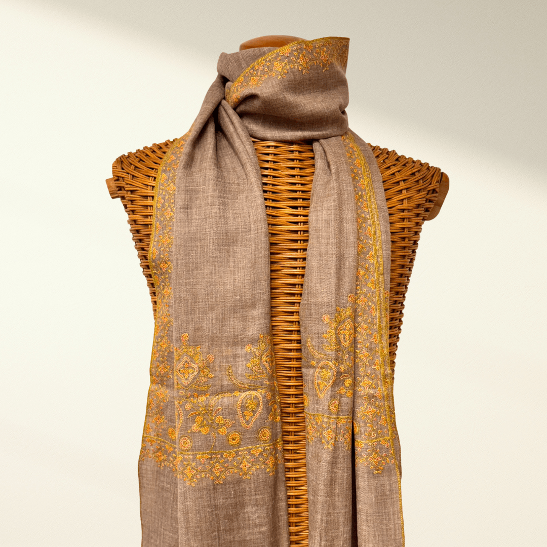 ANNA – Handwoven Pure Pashmina Shawl | Soft Cashmere Luxury Wrap - Indus Weavers
