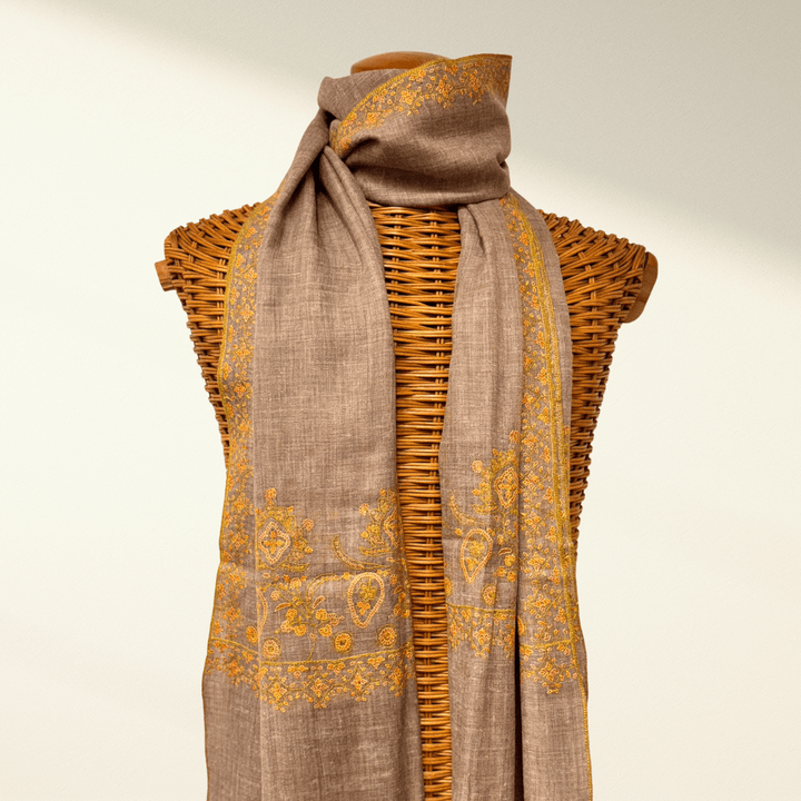 ANNA – Handwoven Pure Pashmina Shawl | Soft Cashmere Luxury Wrap - Indus Weavers