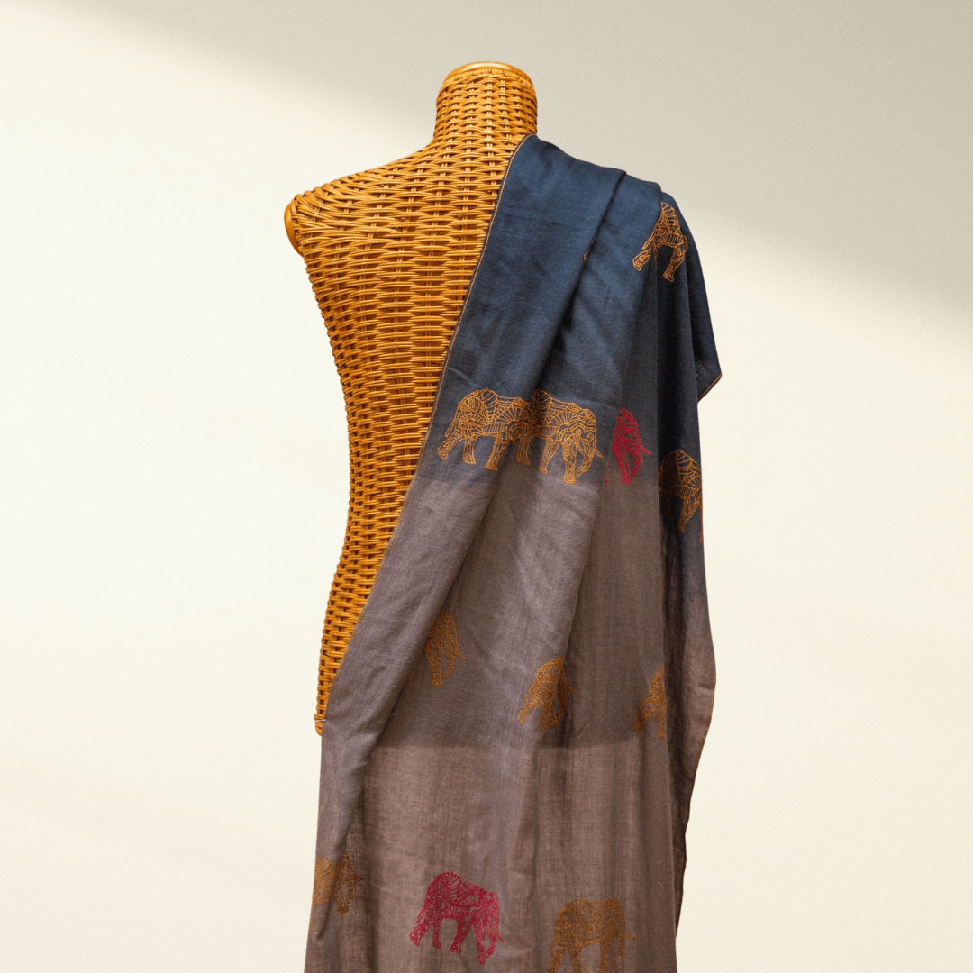 Fashion Ombre ELEFANT Pashmina Scarf Shawl Kashmir Luxury Premium - Indus Weavers