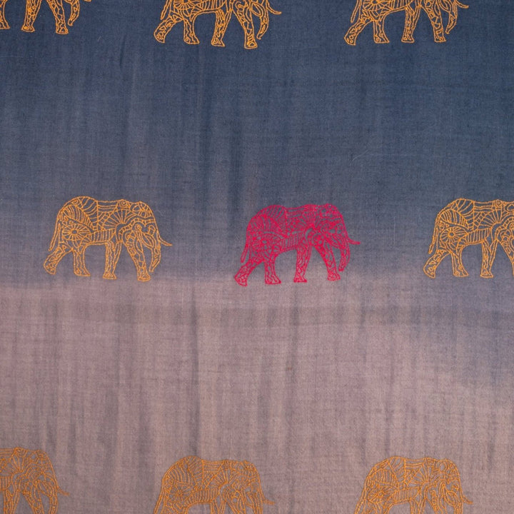 Fashion Ombre ELEFANT Pashmina Scarf Shawl Kashmir Luxury Premium - Indus Weavers