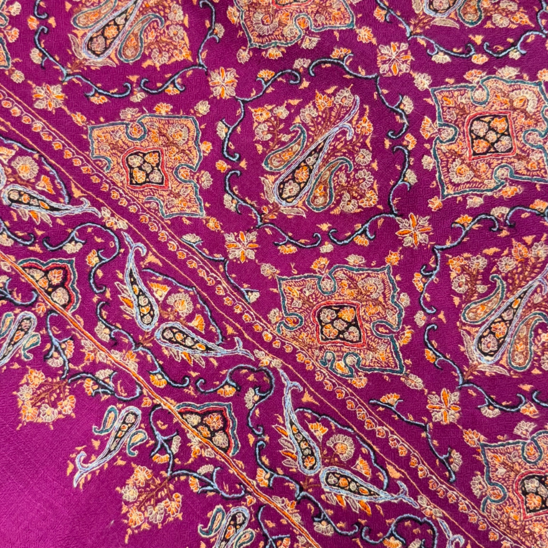GULNAR – Handwoven Pure Kashmiri Pashmina Shawl | Limited Edition Luxury Cashmere Wrap - Indus Weavers