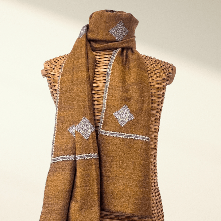 Handcrafted Pashmina Shawl REVERE Reversible Aksi Wrap - Indus Weavers