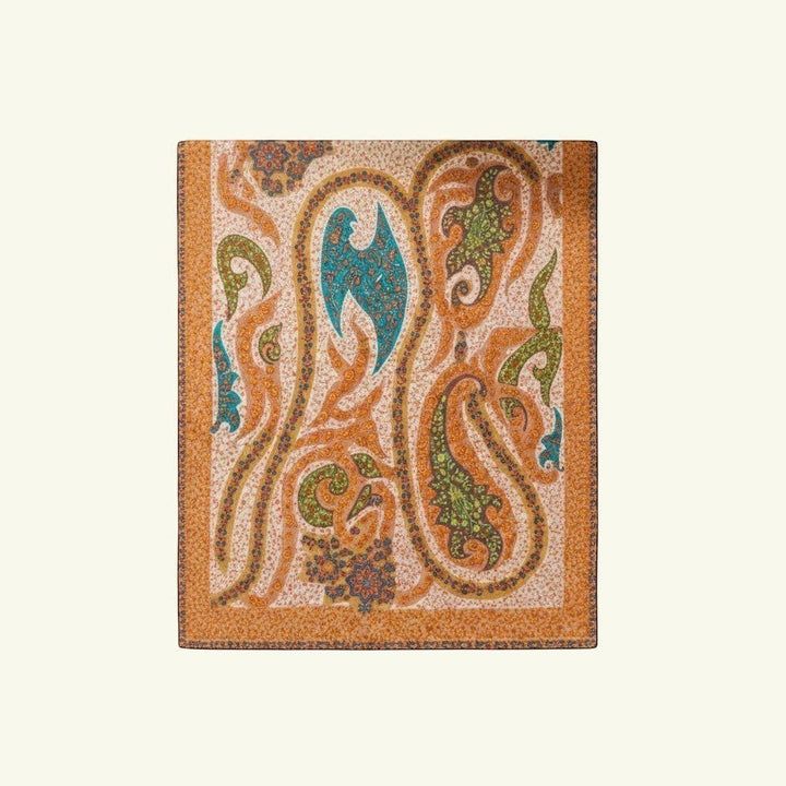 REINA Pure Pashmina Heirloom – Detail of Intricate Paisley & Floral Jamawar Pattern with Kalamkari Hand-Painted Touches | Indus Weavers