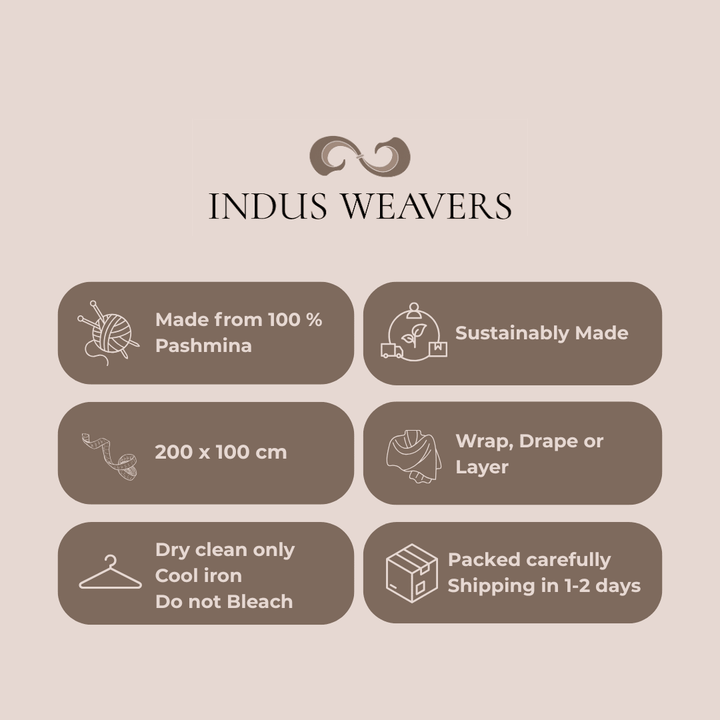 Lavender Pashmina Shawl - Indus Weavers