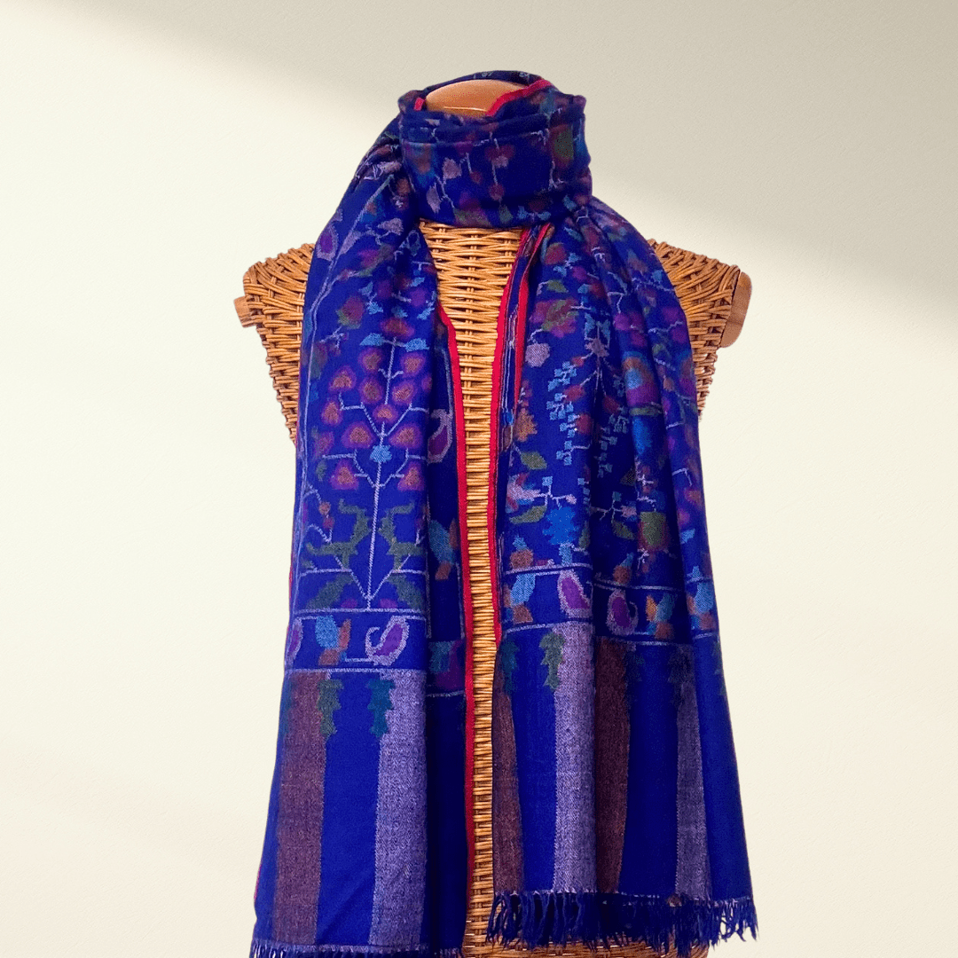 Luxurious Handwoven KAIA Kani Pashmina Shawl - Indus Weavers