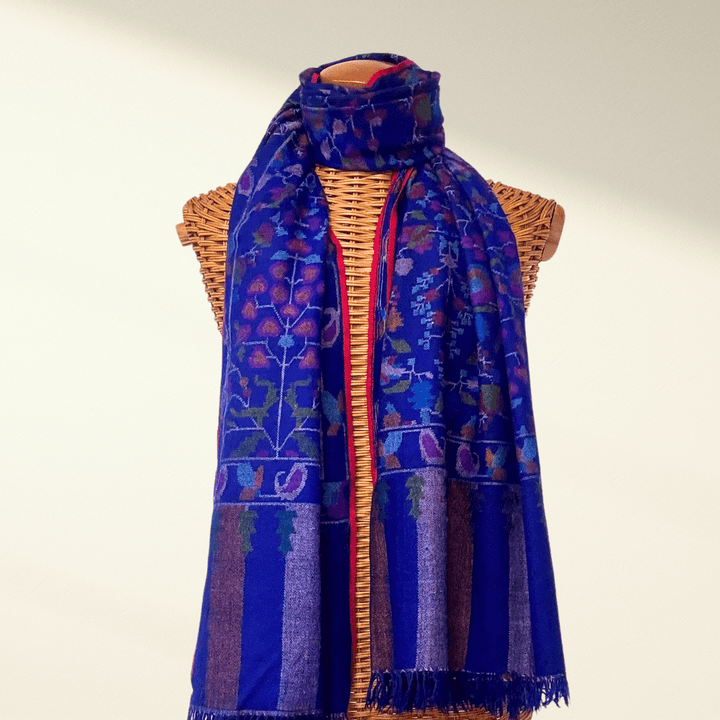 Luxurious Handwoven KAIA Kani Pashmina Shawl - Indus Weavers