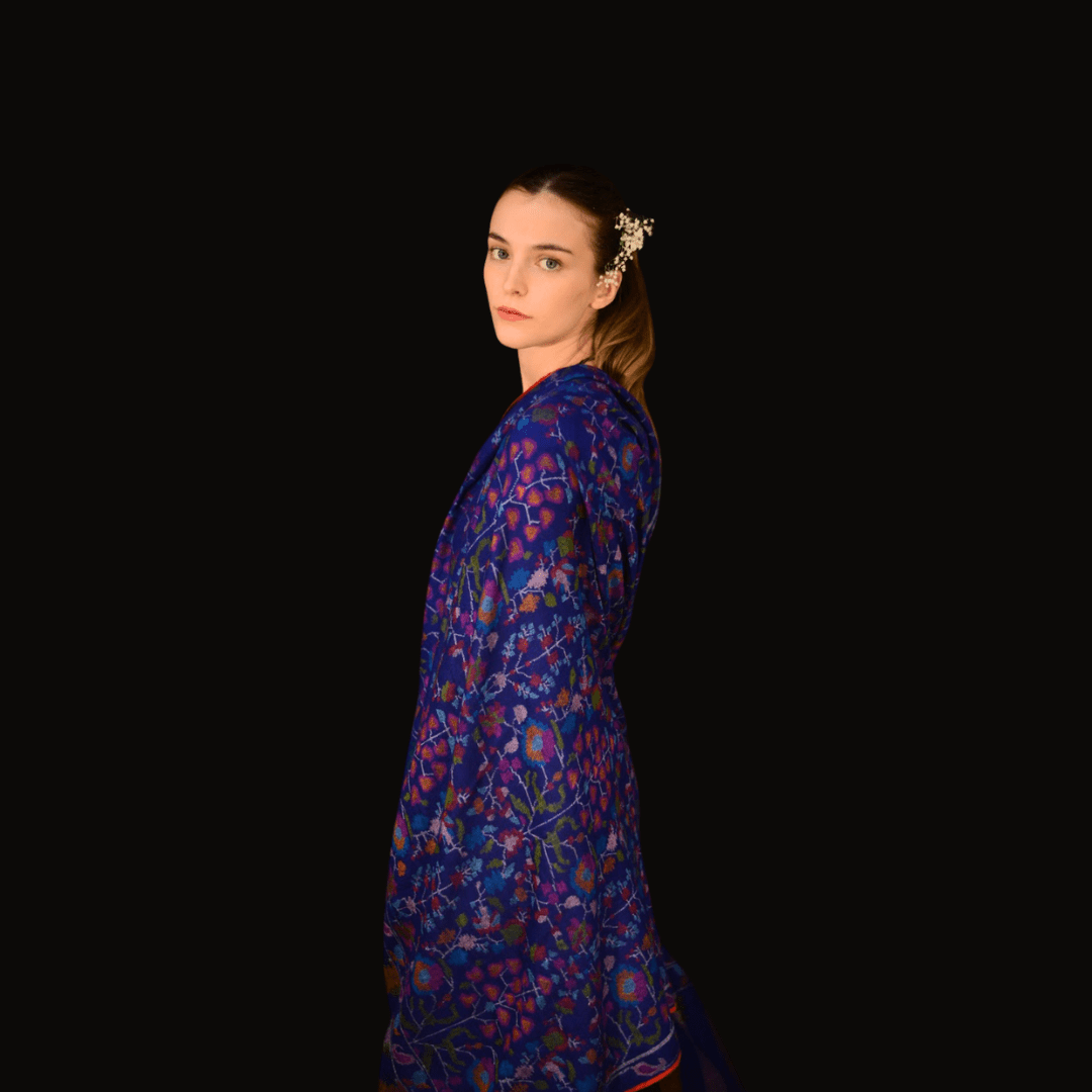 Luxurious Handwoven KAIA Kani Pashmina Shawl - Indus Weavers