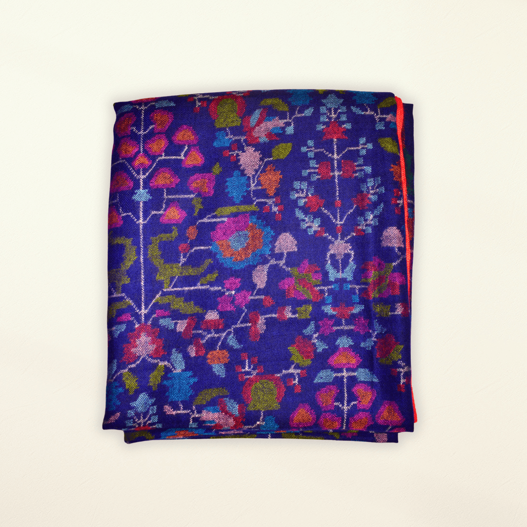 Luxurious Handwoven KAIA Kani Pashmina Shawl - Indus Weavers