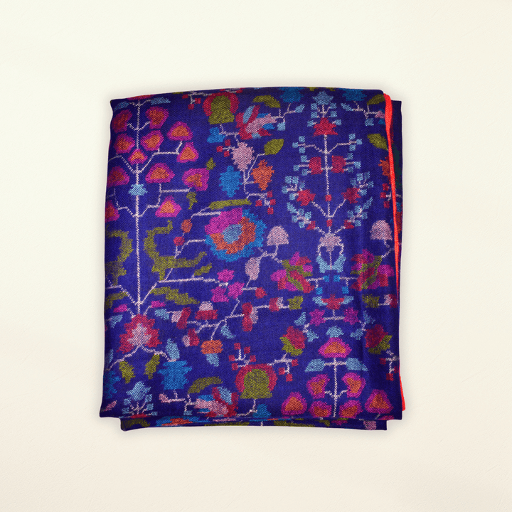 Luxurious Handwoven KAIA Kani Pashmina Shawl - Indus Weavers