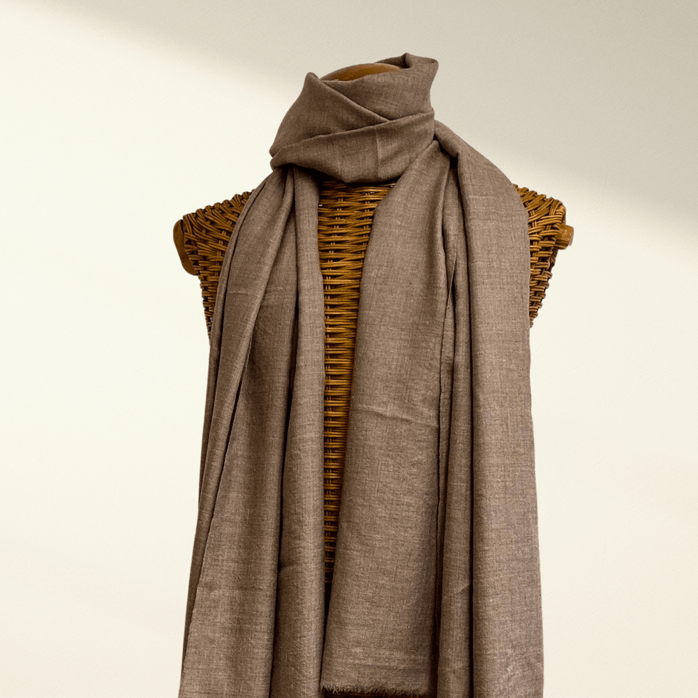 Pure Pashmina Shawls & Stoles – Ladakh Pashmina in Natural Tones - Indus Weavers