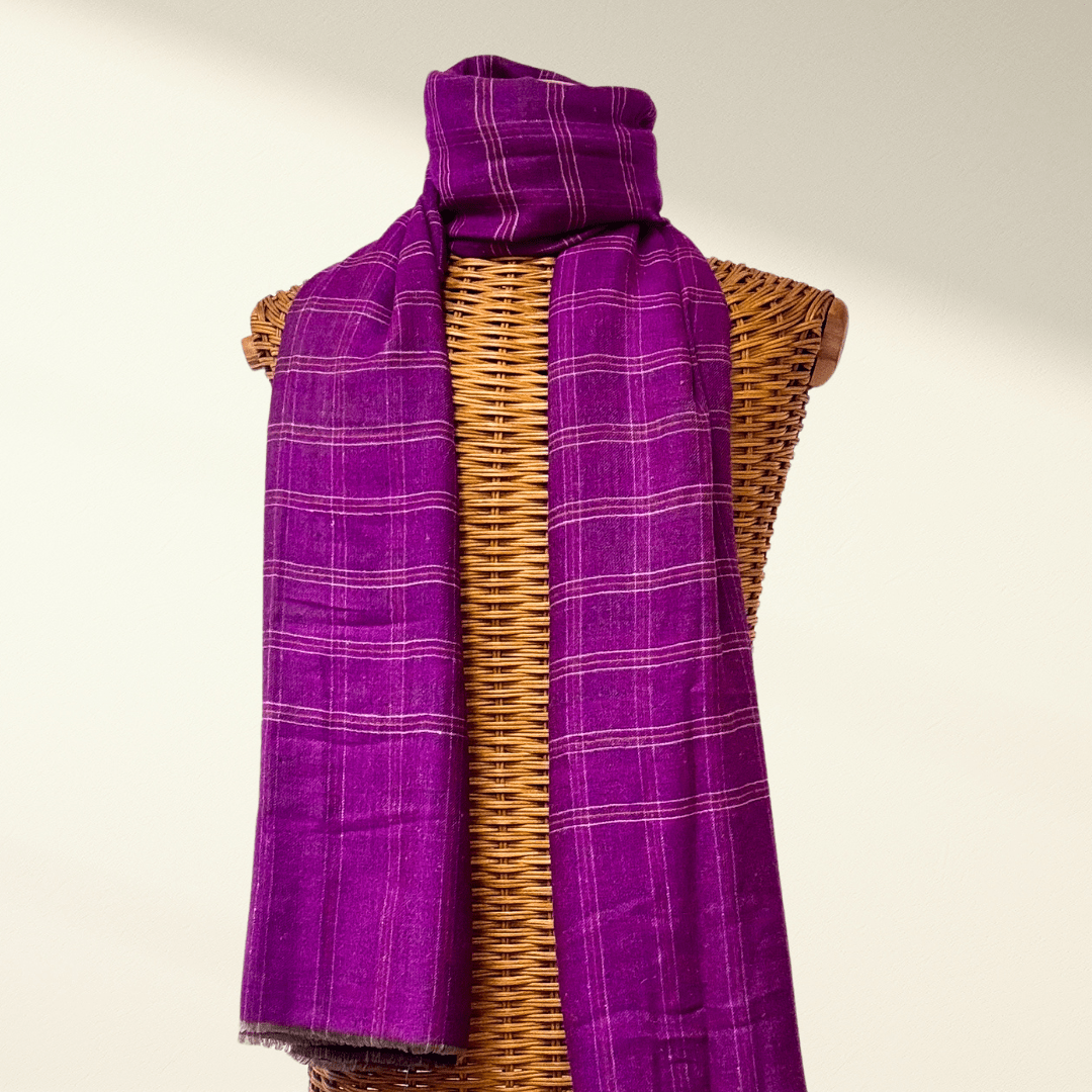 REBECCA Reversible Pashmina Shawl – Luxurious Cashmere Wrap - Indus Weavers