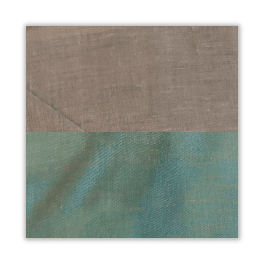 Taupe and Deep Jade Reversible Double Weave Pashmina Shawl - Indus Weavers